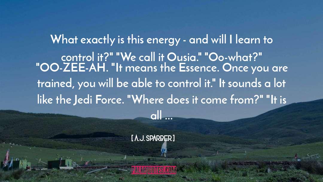 Jedi quotes by A.J. Sparber