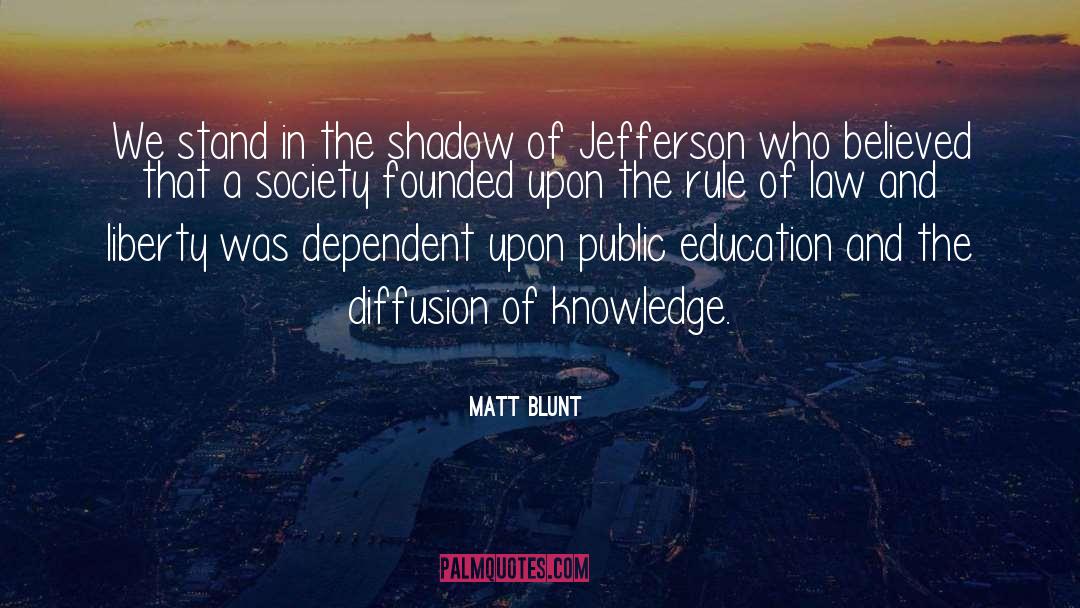 Jefferson quotes by Matt Blunt