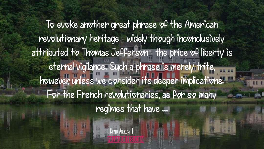 Jefferson quotes by David Andress