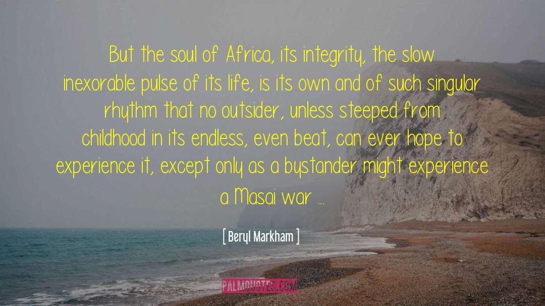 Jeffster Africa quotes by Beryl Markham