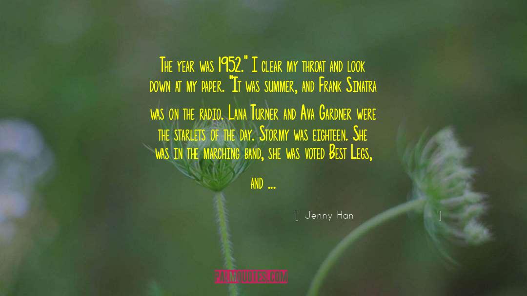 Jeggings Vs Skinny quotes by Jenny Han