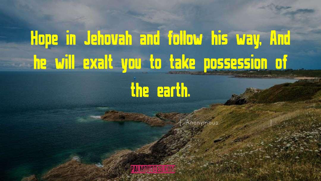 Jehovah Tsidkenu quotes by Anonymous