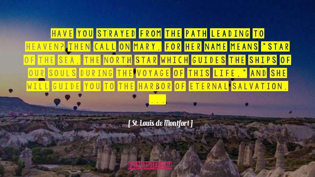 Jem Will North Star Lucky quotes by St. Louis De Montfort