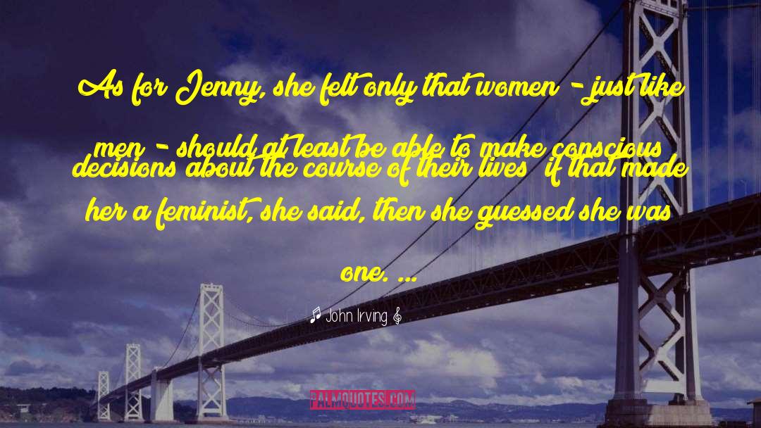 Jenny Lyn quotes by John Irving
