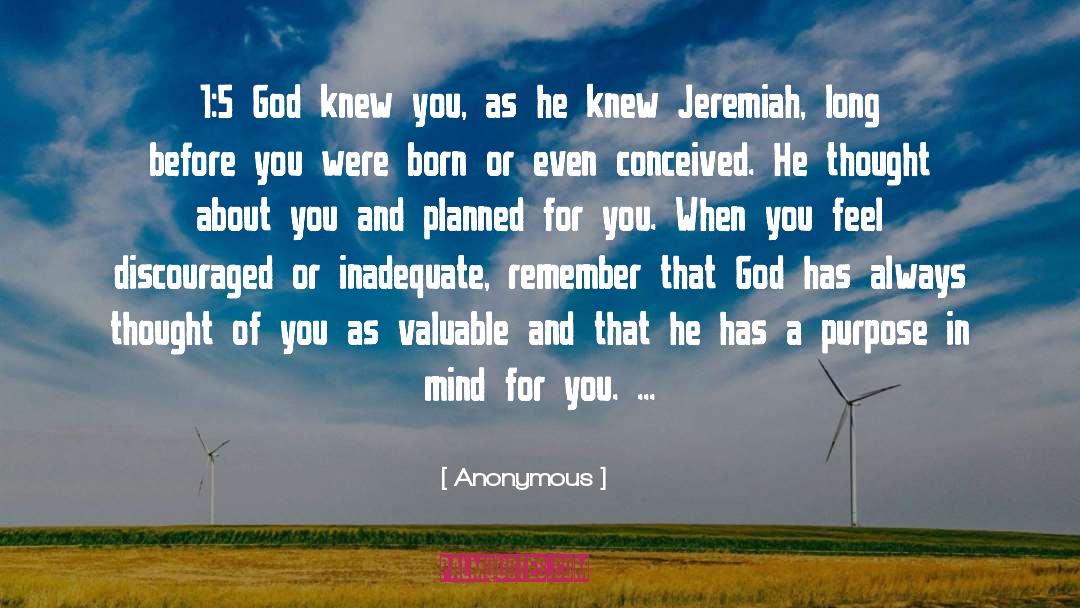Jeremiah quotes by Anonymous