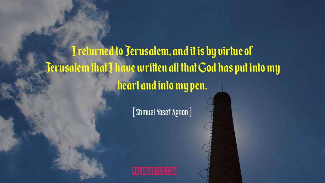 Jerusalem quotes by Shmuel Yosef Agnon