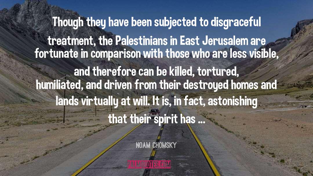 Jerusalem quotes by Noam Chomsky