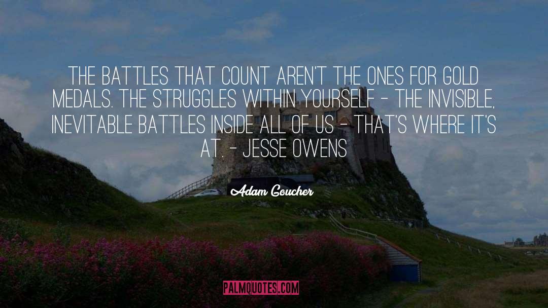 Jesse Owens quotes by Adam Goucher
