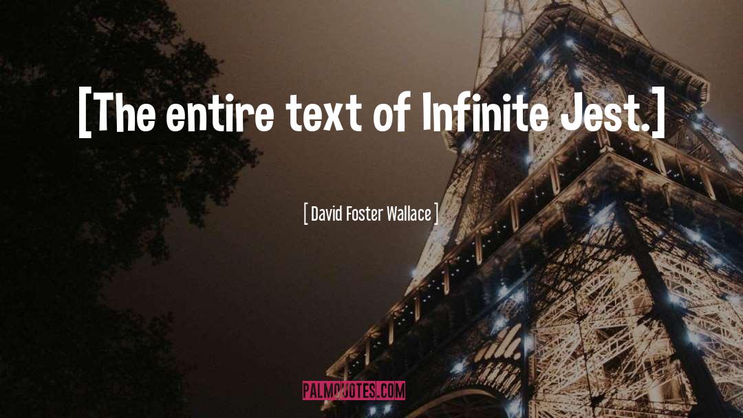 Jest quotes by David Foster Wallace