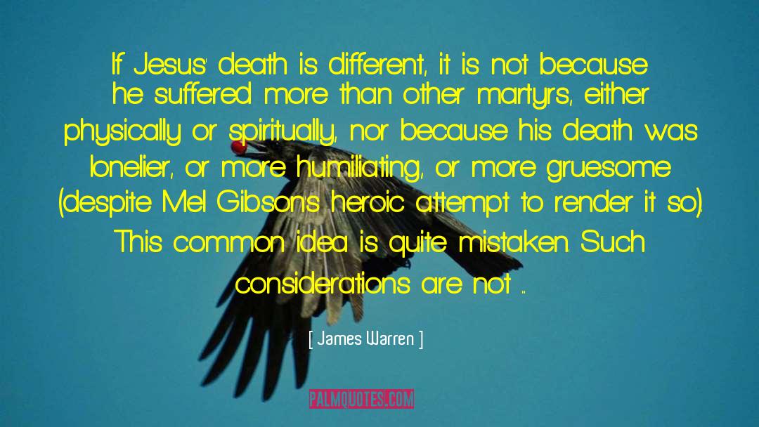 Jesus Death quotes by James Warren