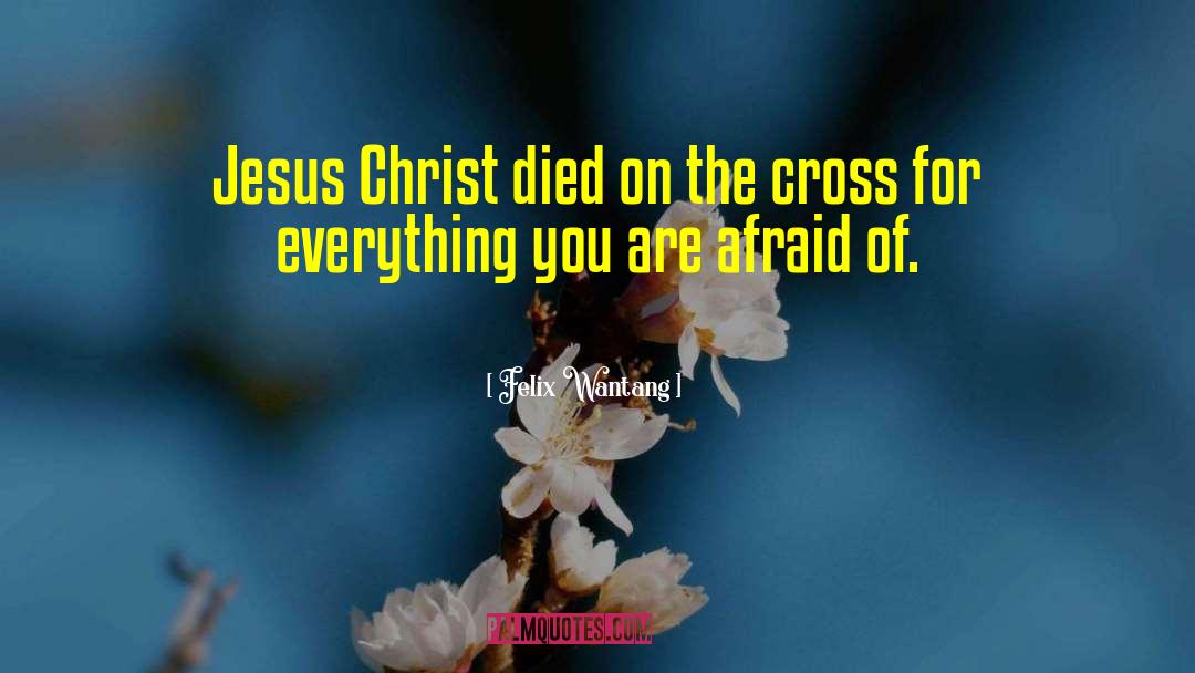 Jesus Died For You quotes by Felix Wantang