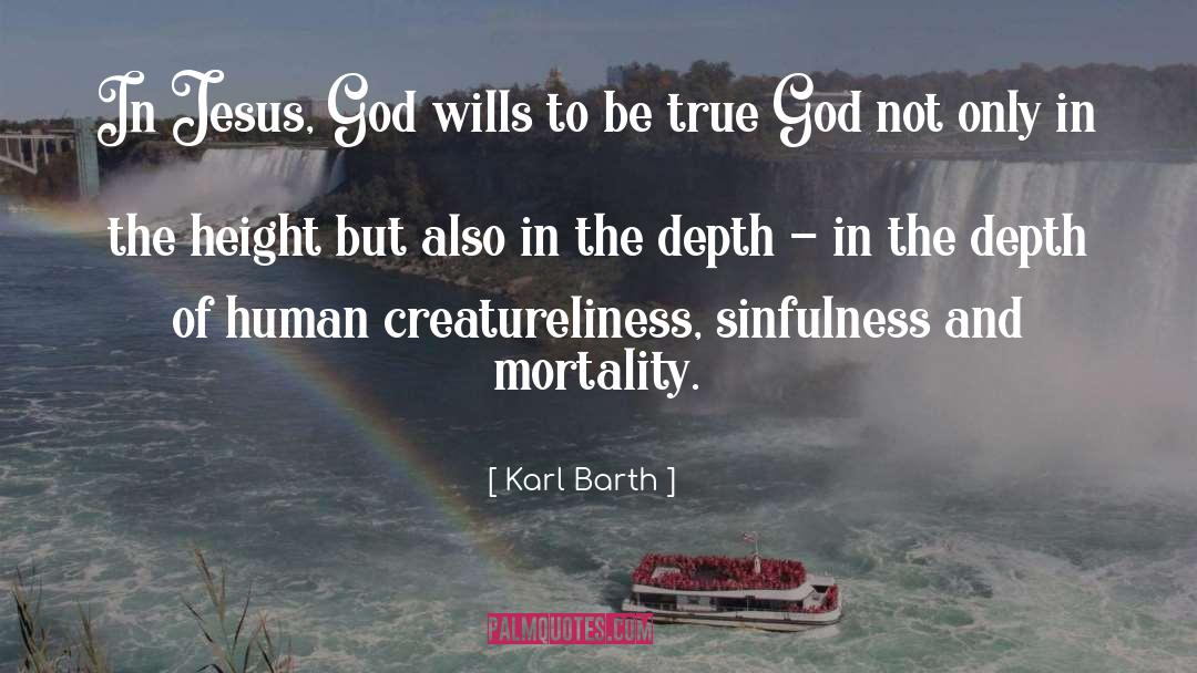 Jesus God quotes by Karl Barth