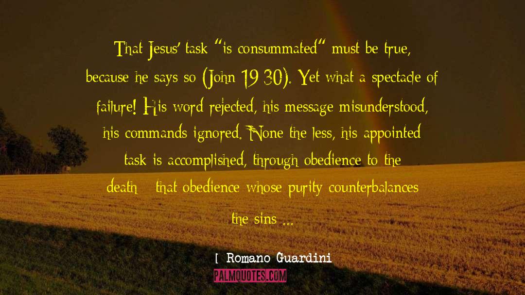 Jesus Mission quotes by Romano Guardini