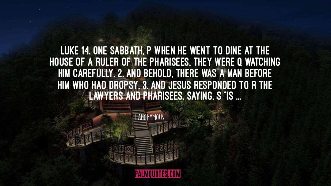 Jesus On The Sabbath quotes by Anonymous