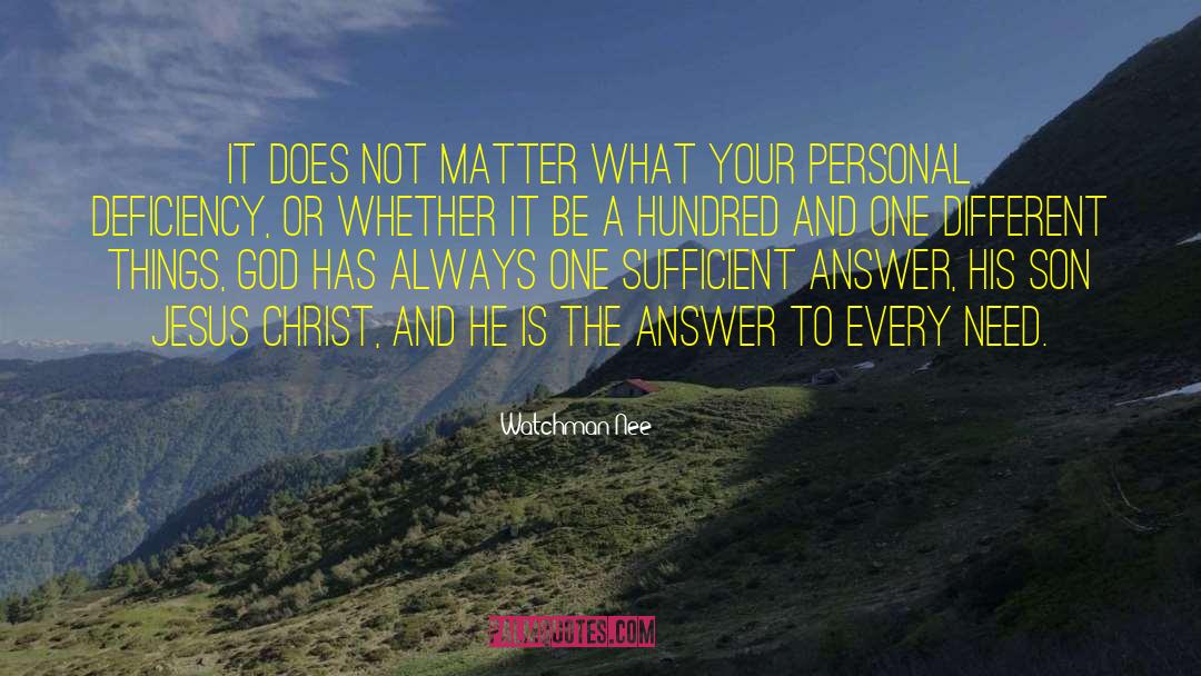 Jesus Son quotes by Watchman Nee