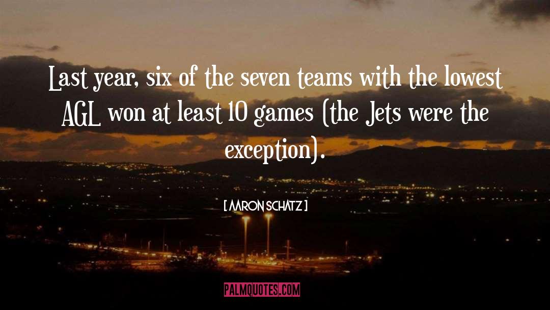Jets quotes by Aaron Schatz