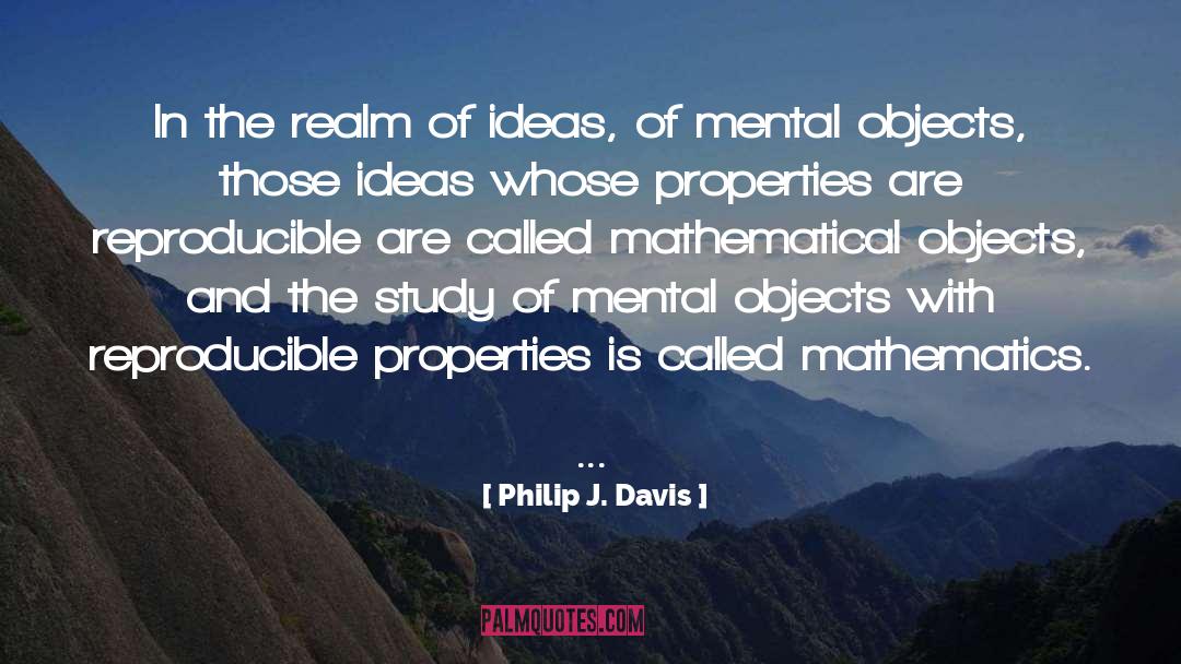 Jevning Properties quotes by Philip J. Davis
