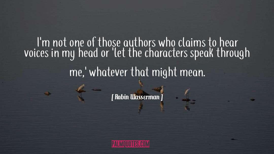 Jewish Characters quotes by Robin Wasserman