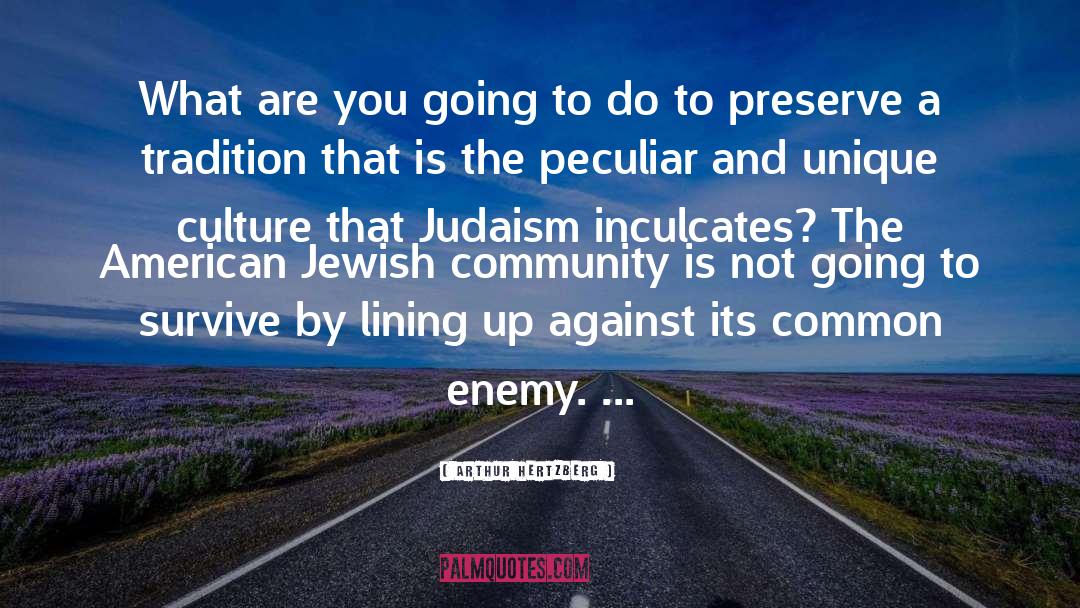 Jewish Community quotes by Arthur Hertzberg