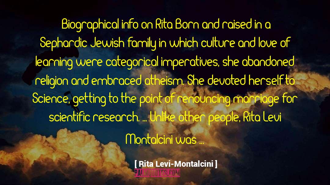 Jewish Family quotes by Rita Levi-Montalcini