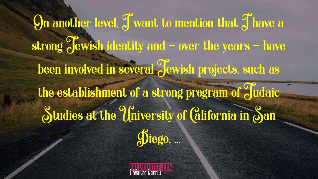 Jewish Identity quotes by Walter Kohn
