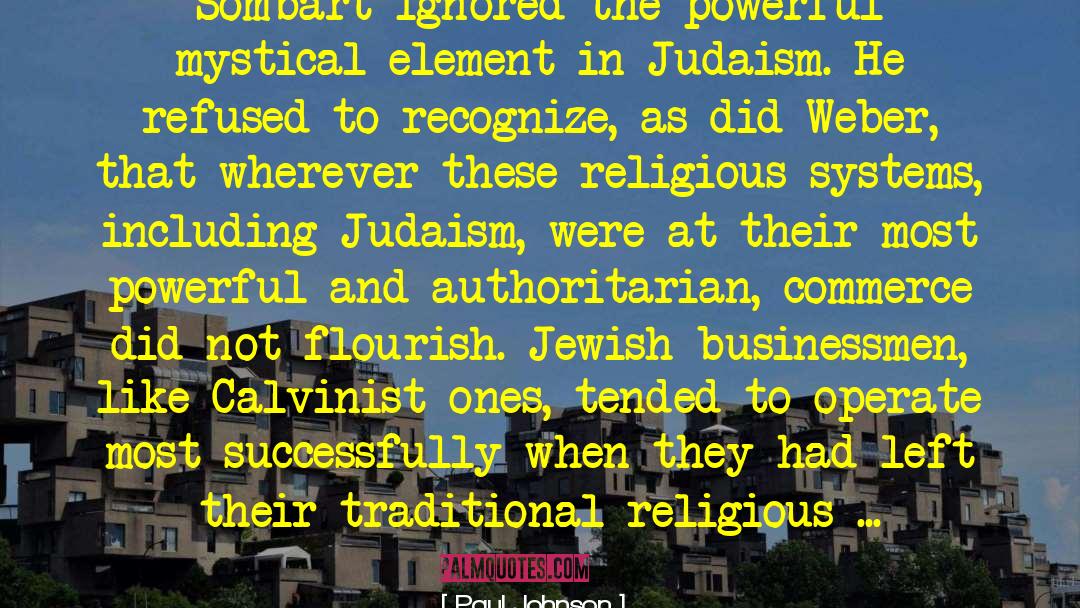 Jewish Mystical Tradition quotes by Paul Johnson