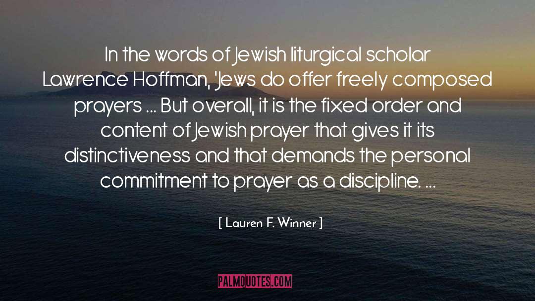 Jewish Tradition quotes by Lauren F. Winner