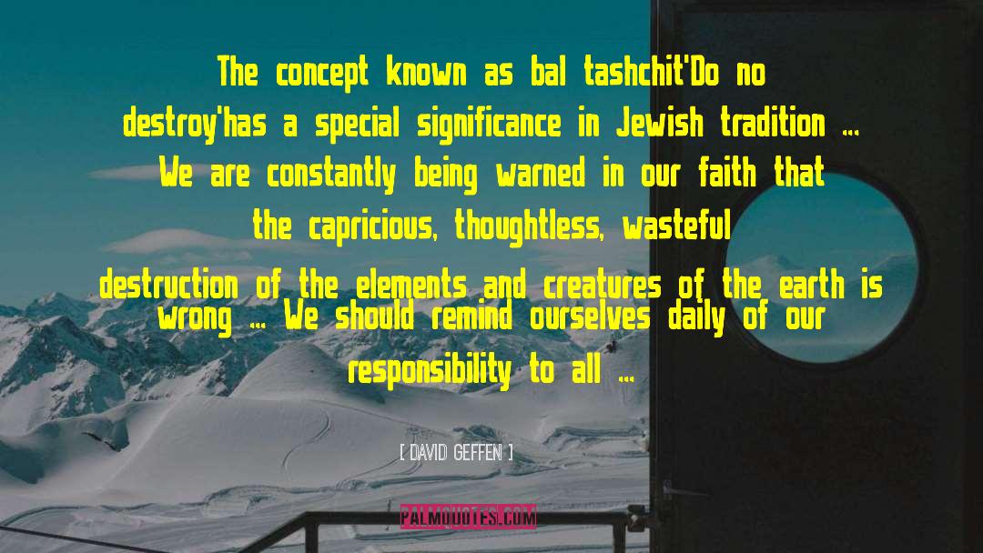 Jewish Tradition quotes by David Geffen