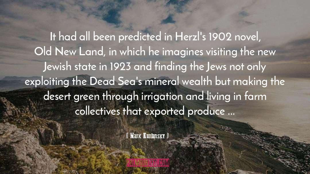 Jewish Wealth Humor Brooklyn quotes by Mark Kurlansky