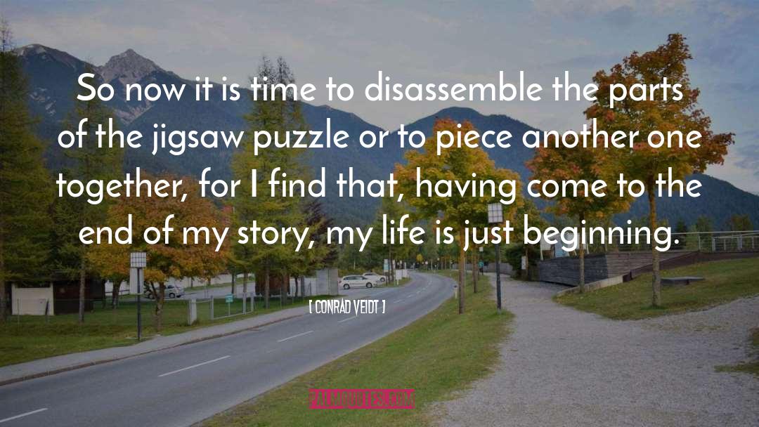Jigsaw Puzzle quotes by Conrad Veidt