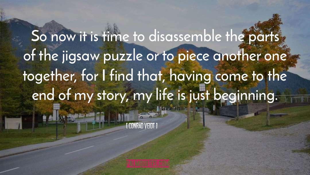 Jigsaw Puzzles quotes by Conrad Veidt