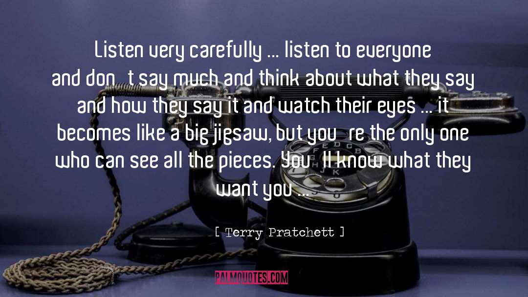 Jigsaw quotes by Terry Pratchett