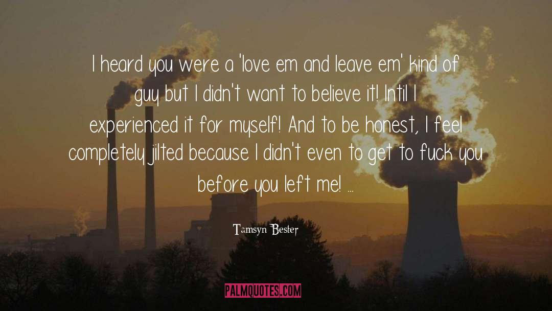 Jilted quotes by Tamsyn Bester