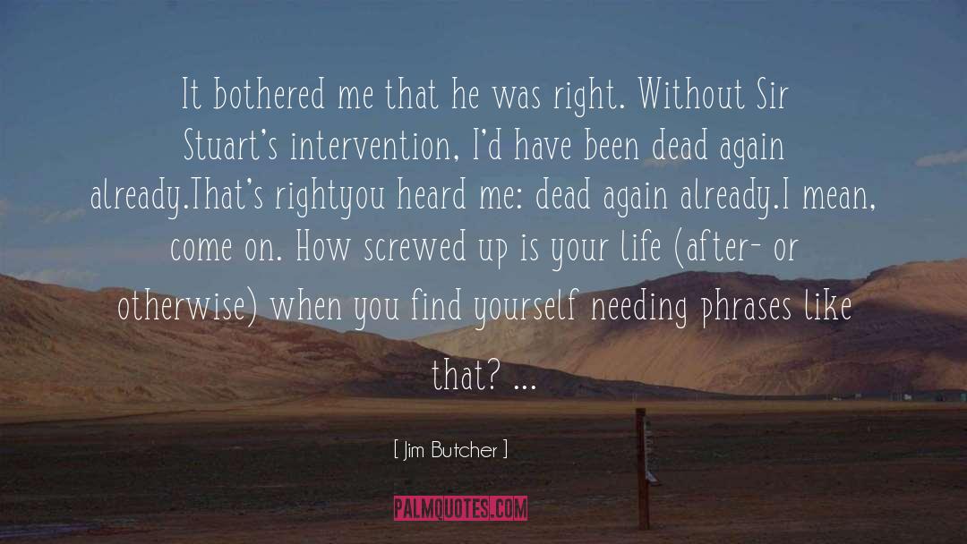 Jim Heron quotes by Jim Butcher