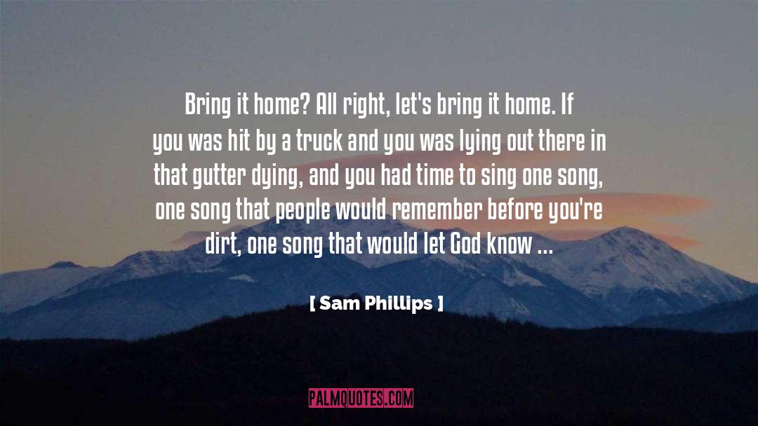 Jimmy Foster quotes by Sam Phillips