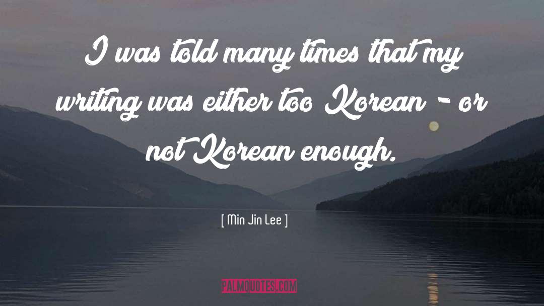 Jin quotes by Min Jin Lee