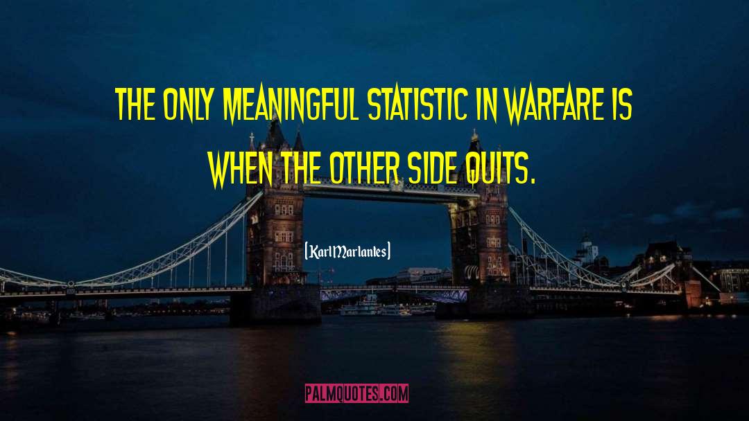 Jittering Statistics quotes by Karl Marlantes