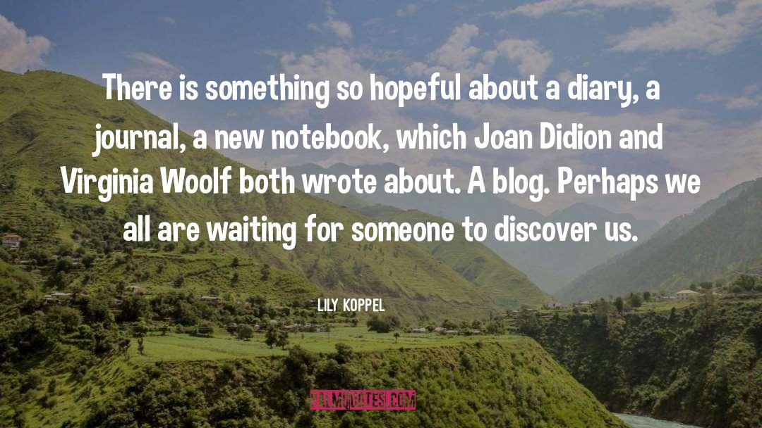 Joan Didion quotes by Lily Koppel