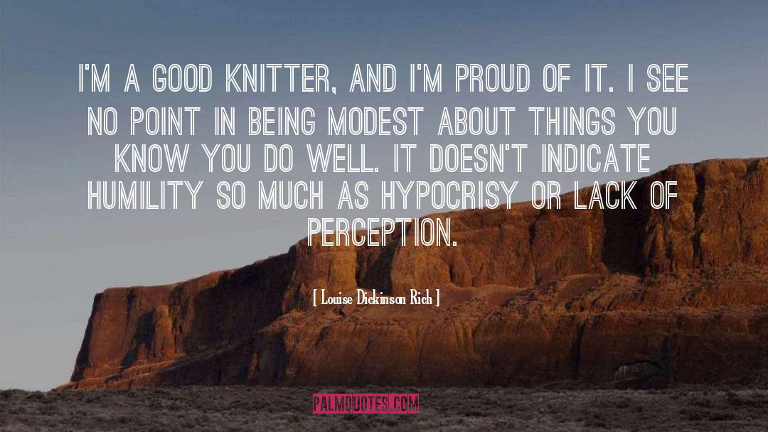 Joanny Knitter quotes by Louise Dickinson Rich