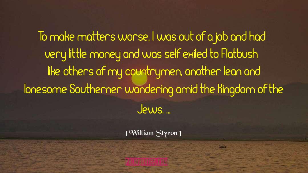 Job And Family quotes by William Styron