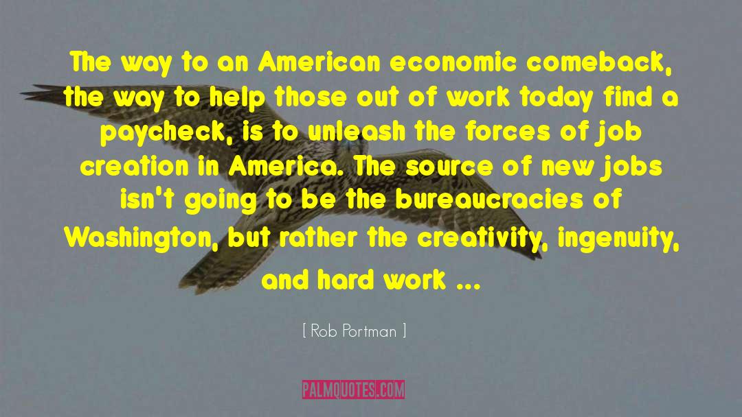 Job Creation quotes by Rob Portman
