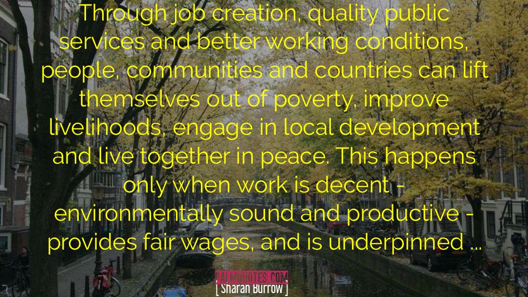 Job Creation quotes by Sharan Burrow