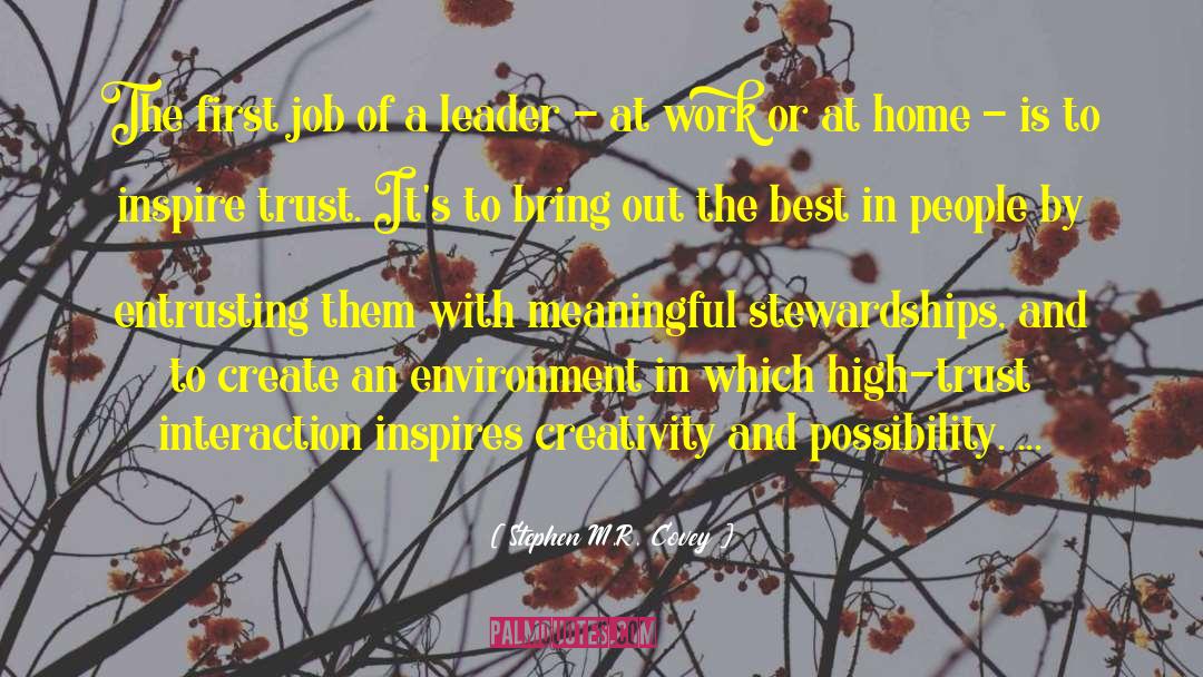 Job Hunt quotes by Stephen M.R. Covey