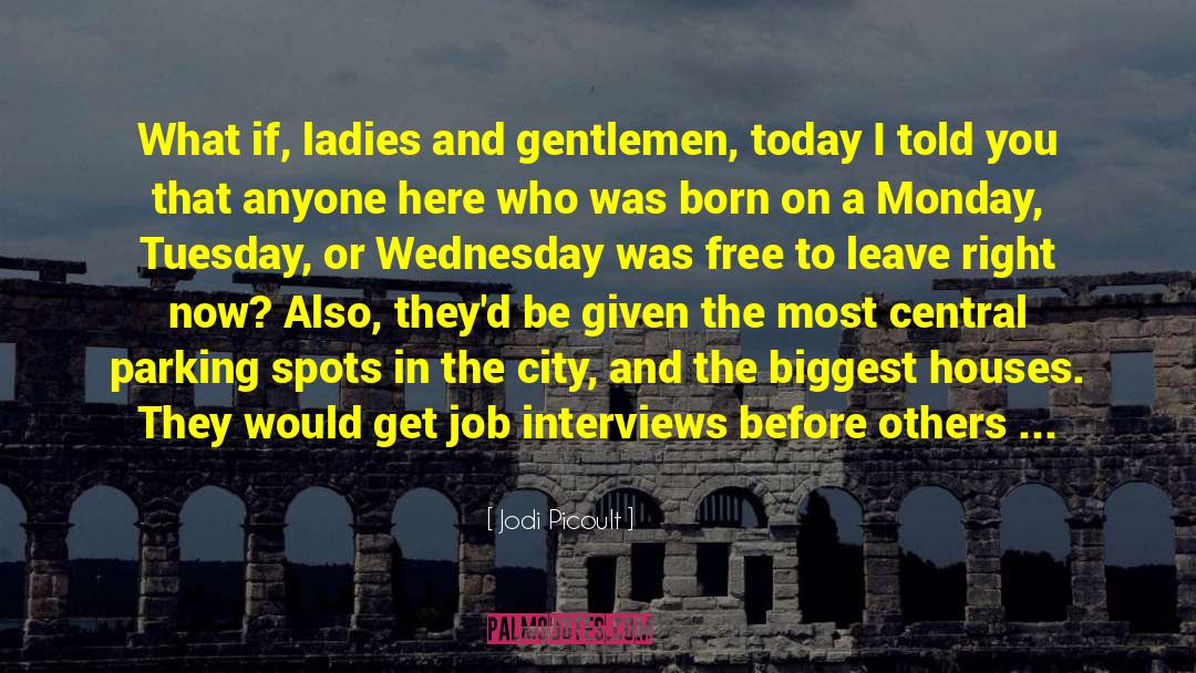 Job Interviews quotes by Jodi Picoult