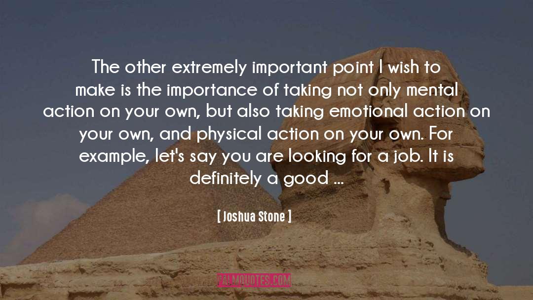 Job Interviews quotes by Joshua Stone