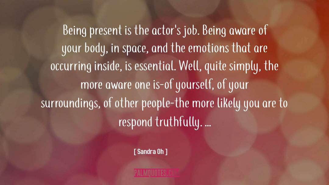 Job Market quotes by Sandra Oh