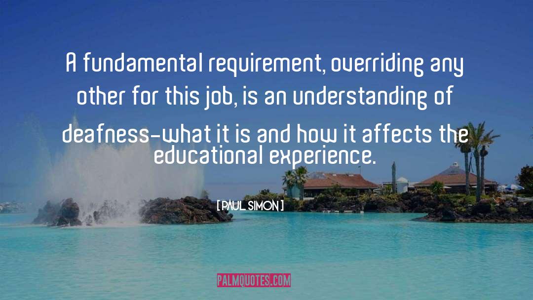 Job Requirements quotes by Paul Simon