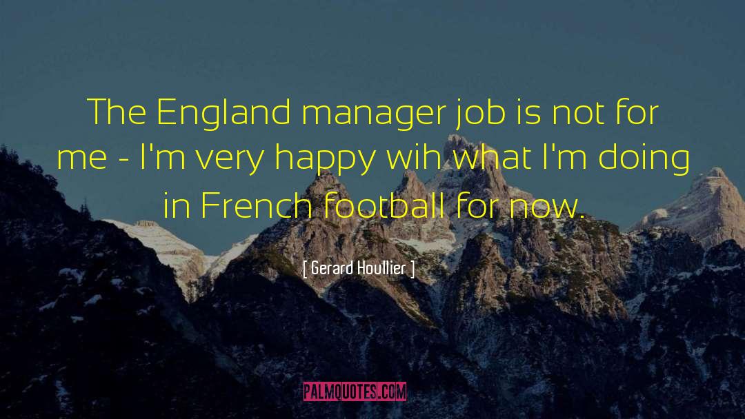 Job Search quotes by Gerard Houllier