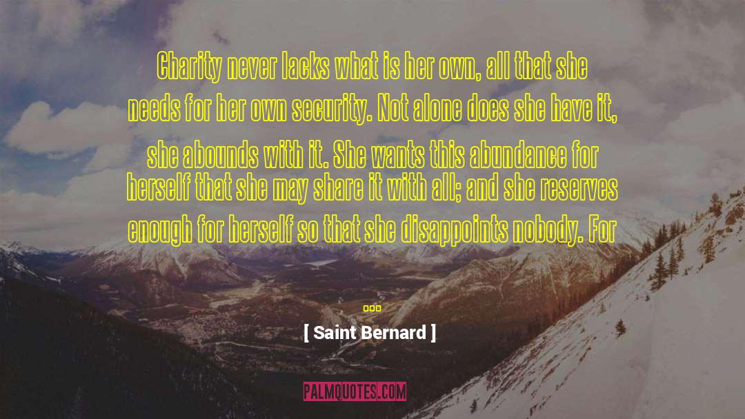 Job Security quotes by Saint Bernard