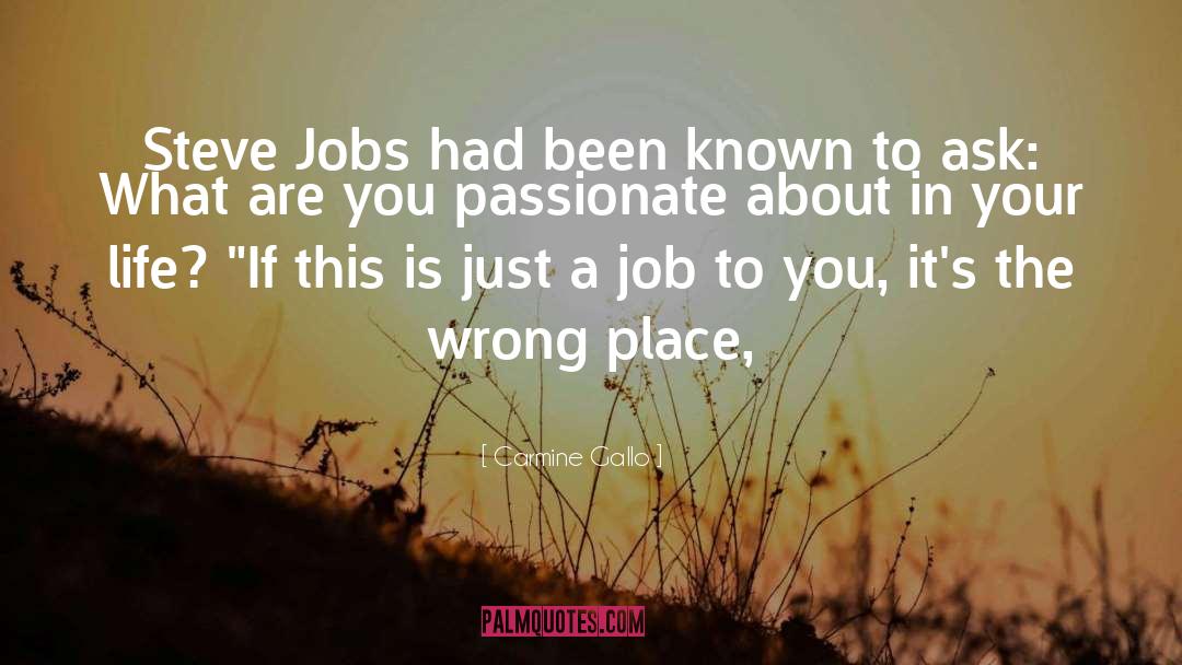 Jobs quotes by Carmine Gallo